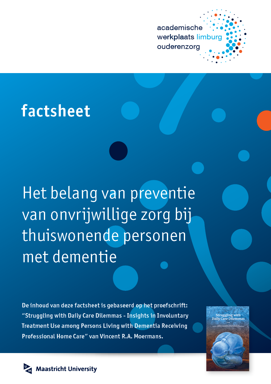 Factsheet Onvrijwillige zorg bij thuiswonende personen met dementie