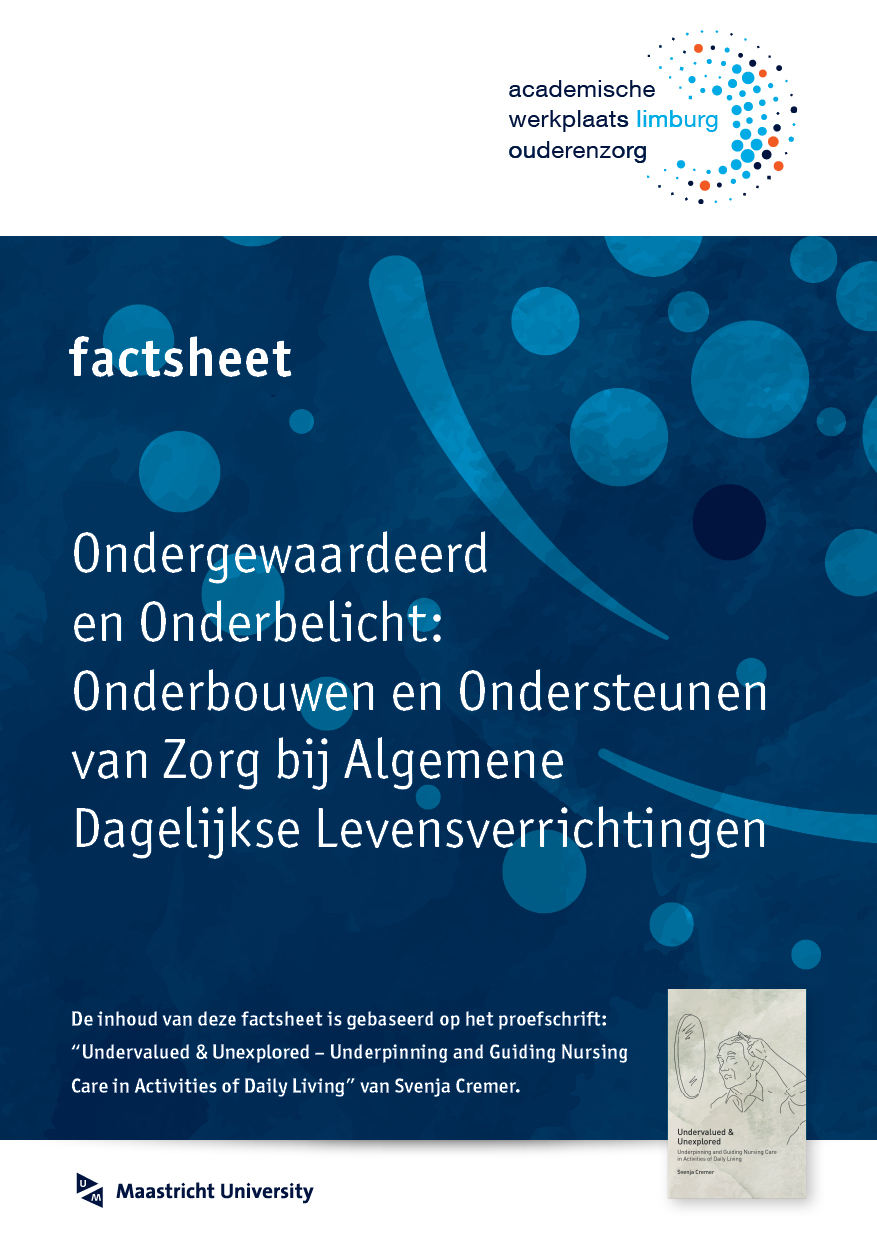 Factsheet Kwaliteitsstandaard voor zorg bij ADL