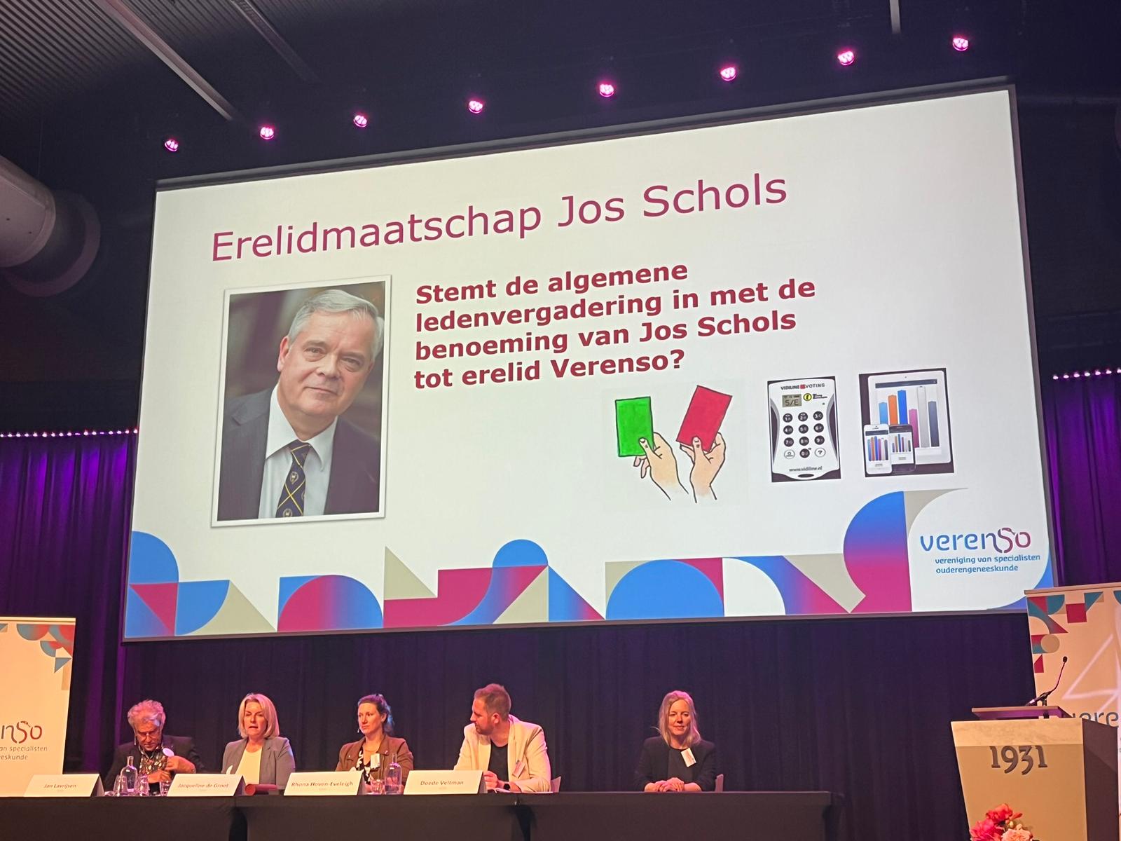 Jos Schols benoemd tot erelid van Verenso