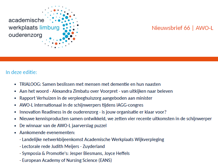 Nieuwsbrief 66 | AWO-L 