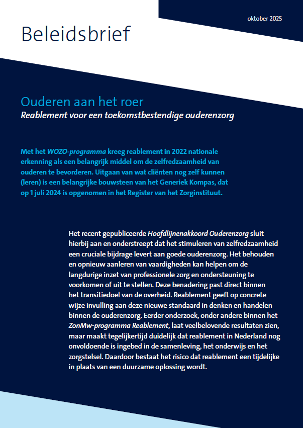 Beleidsbrief reablement